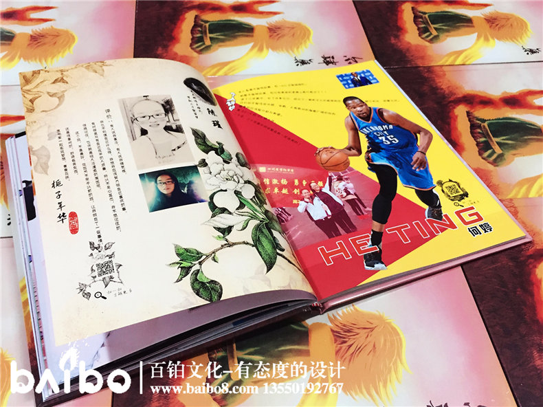 中學(xué)畢業(yè)紀(jì)念冊表現(xiàn)出對(duì)偶像或動(dòng)漫形象的喜好
